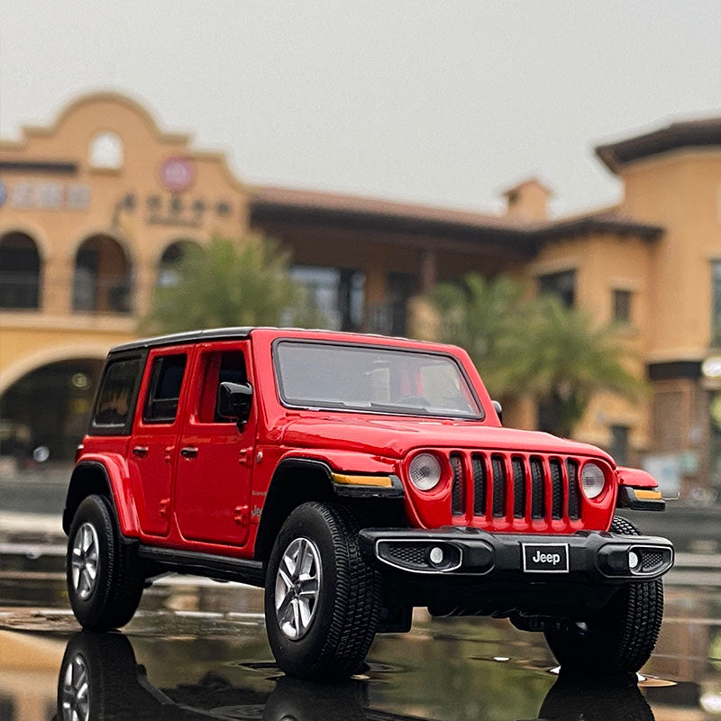 WELLY  scale 1:32 Jeeps Wrangler Rubicon Alloy Car Model Diecast & Toy Metal Off-road Vehicles Car Model Simulation Sound and Light