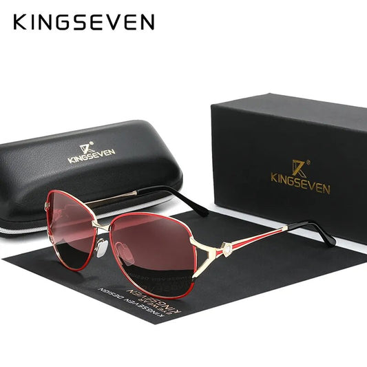 KINGSEVEN Women's Luxury Sunglasses Polarized Lens