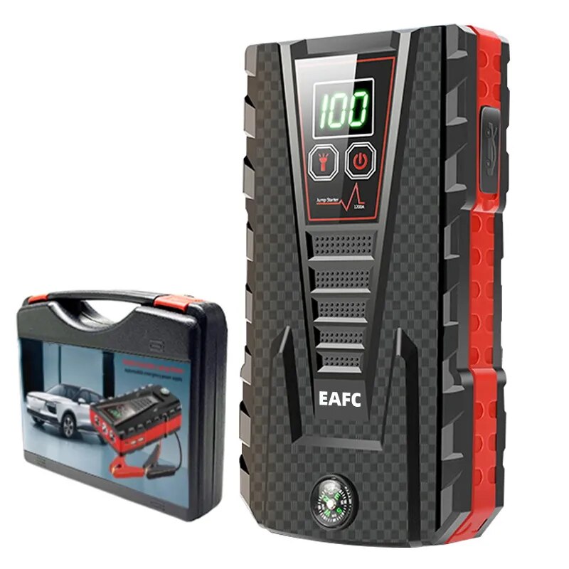 Eafc 2000a Car Jump Starter Power Bank 26000mah Portable Mini Emergency  Starter Starting For 8l/6l Car Jump Starter Car Booster