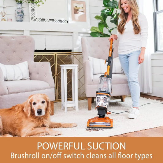 DU4080 Featherlite Lift-Up Bagless Upright Vacuum 2-Motor Power Suction Lightweight with HEPA Filter