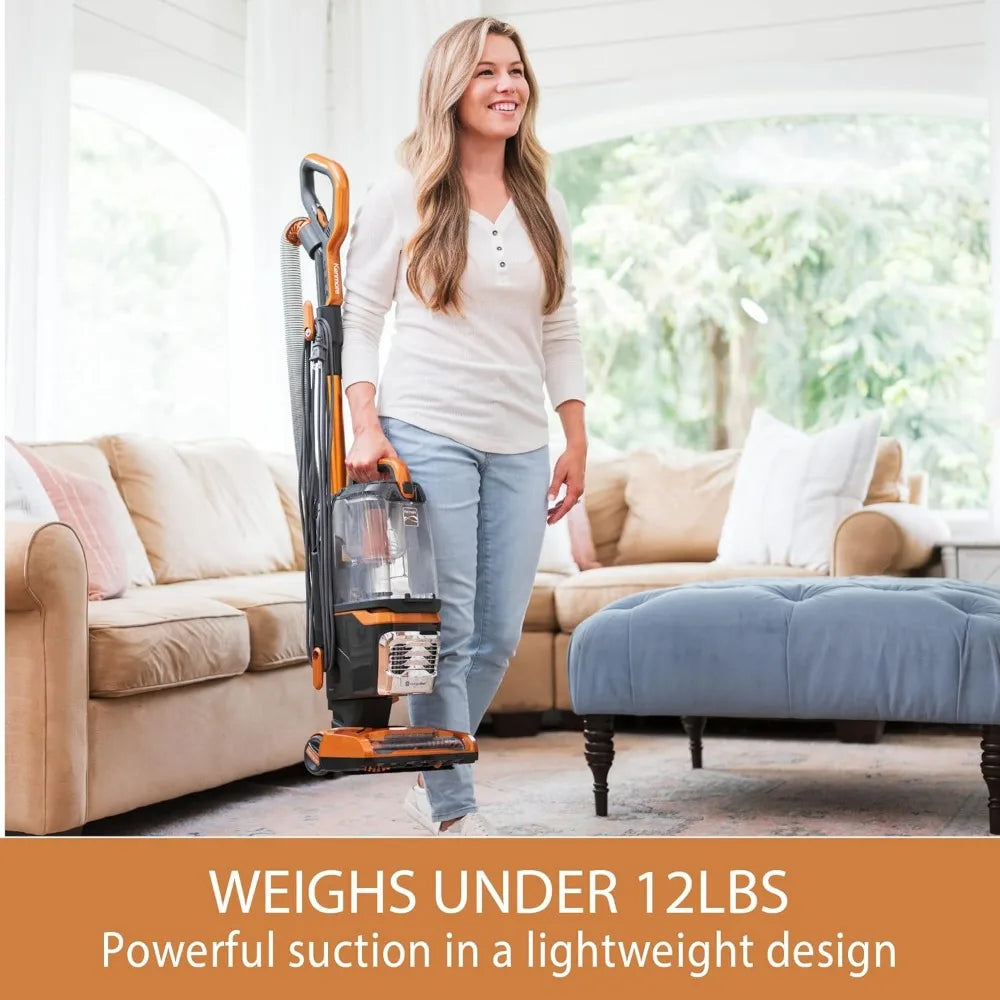 DU4080 Featherlite Lift-Up Bagless Upright Vacuum 2-Motor Power Suction Lightweight with HEPA Filter