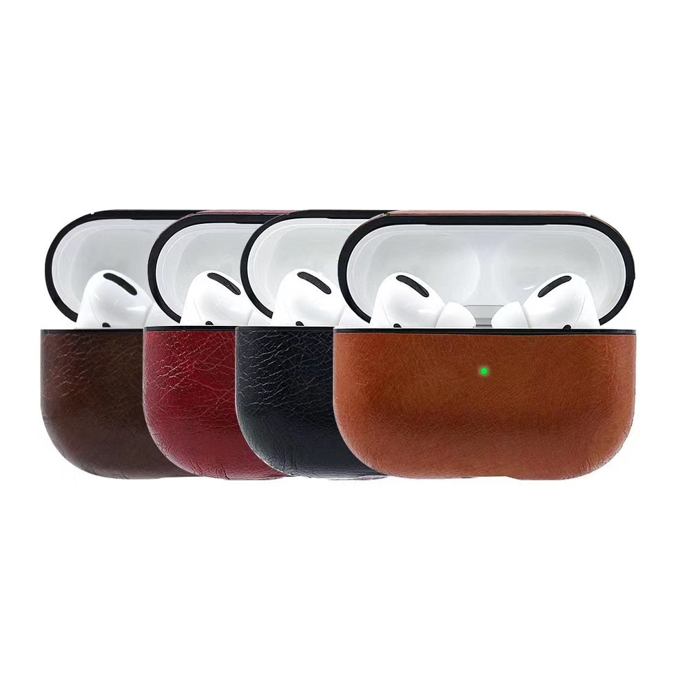 PU Leather Case For AirPods Pro Case Coque Earpods Cover For Airpod Pro Cover For Apple Air Pods Pro Earbud Charging Box Funda