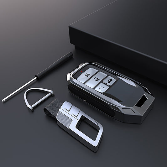 High-end Aerospace zinc alloy car key case Key Cover For Honda Hrv Civic Accord CR-V Fit ODYSSEY CITY JZZE