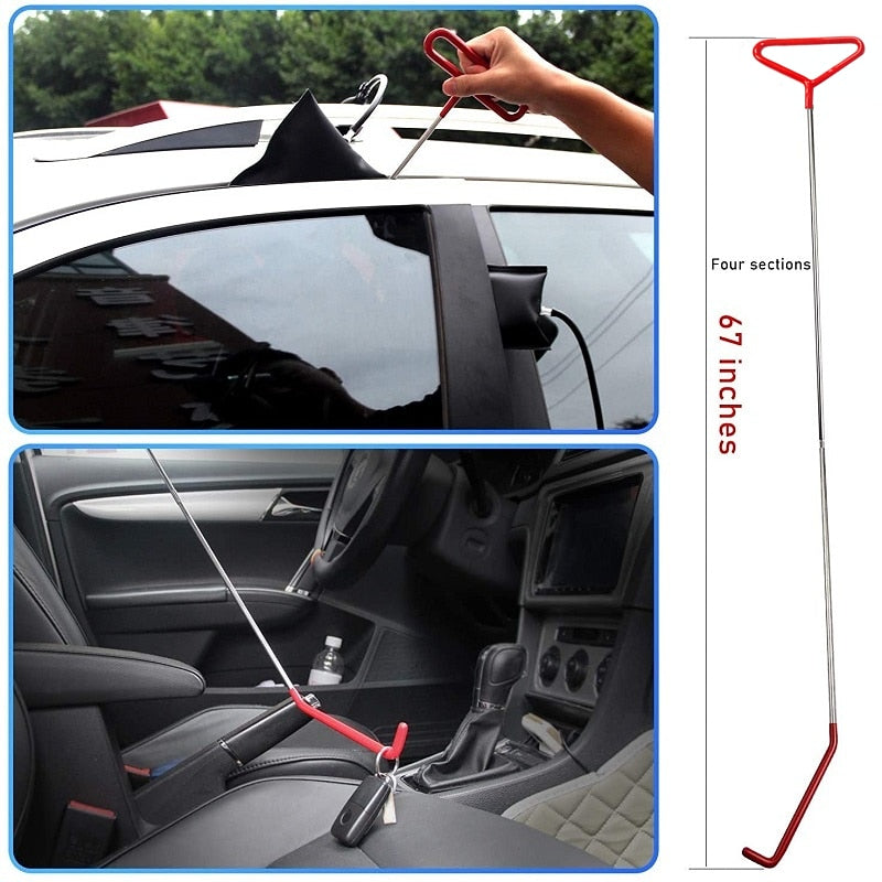 New Open Car Door Tool Kit Inflatable Air Pump Auto Window Door Open Fixing Gripper Tools Long Reach Kits
