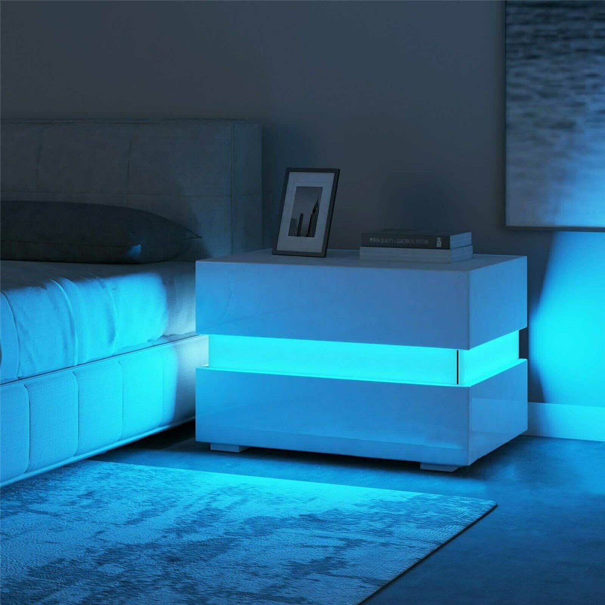Multifunction RGB LED Nightstands, Home Furniture for Night Lighting