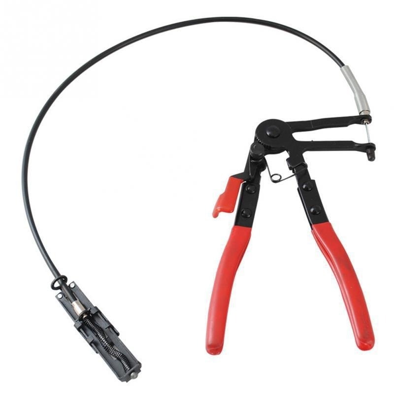 Auto Vehicle Tools Cable Type Flexible Wire Long Reach Hose Clamp Pliers for Car Repairs Hose Clamp Removal Hand Tools Alicate